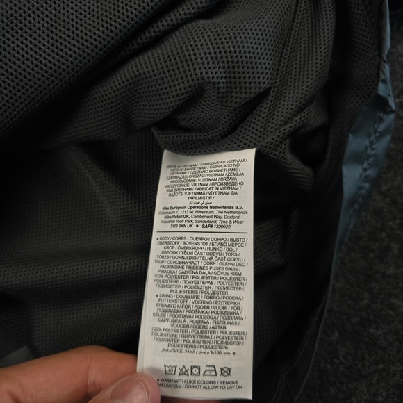 Nike Black Park 20 Rain Jacket Anthracite Grey Full Zip BV6881-060 Men's Small - Picture 9 of 13